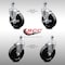 Service Caster 5 Inch SS Soft Rubber Wheel Swivel 1/2 Inch Threaded Stem Caster Brakes SCC, 2PK SCC-SSTS20S514-SRS-121315-2-TLB-2 - alternate 1